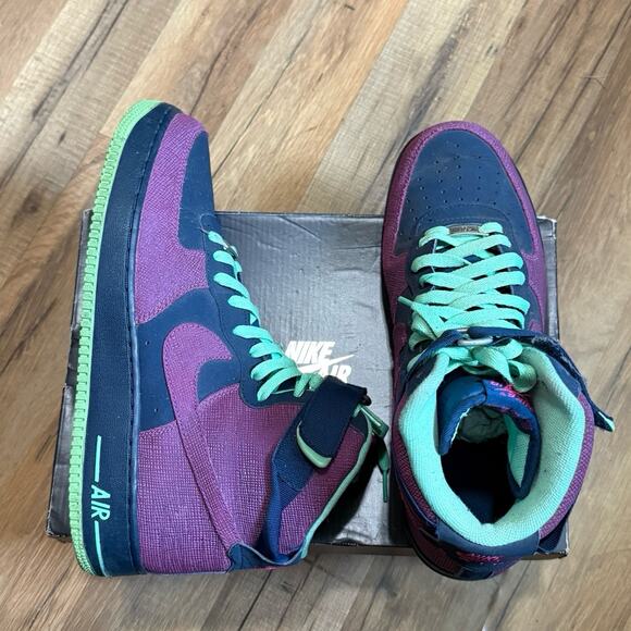 2013 Nike Air Force 1 High Brave Blue Cherrywood